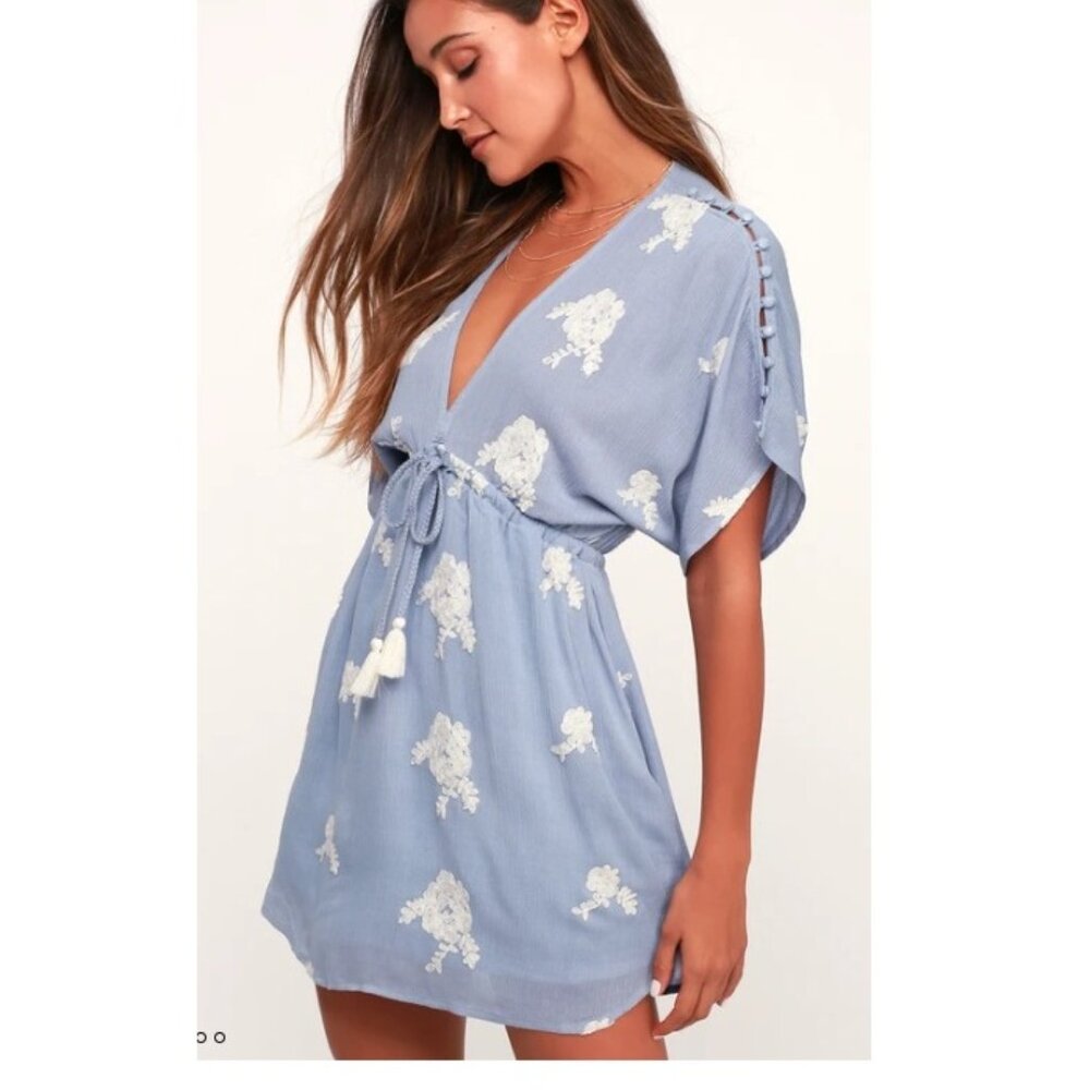 Lulus blue mini dress